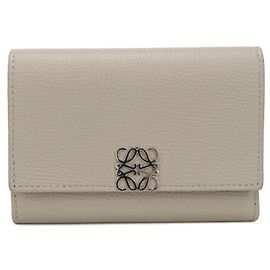 Loewe Tri-fold Wallet in Gray Brown
