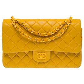 Borsa CHANEL Timeless/Classique in Pelle Gialla - 103743 Giallo