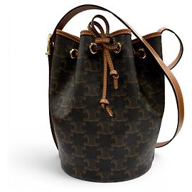 Céline CELINE Triomphe Small Drawstring Shoulder Bag Other