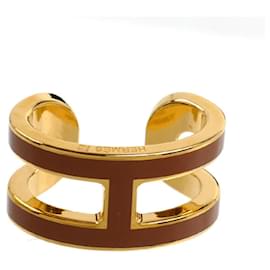 Hermès Hermes Gold Plated Earcuff Brown Golden