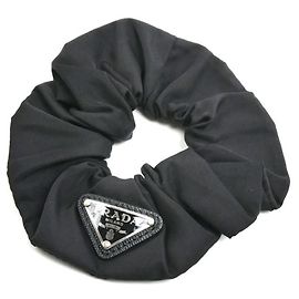 Prada Re-Nylon Scrunchie Haaraccessoire Schwarz
