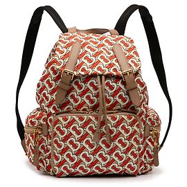 Mochila de nylon Burberry marrom Medium TB Monogram Marrom Castanho claro