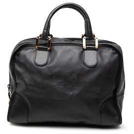 LOEWE Black Leather Amazona 32 Black