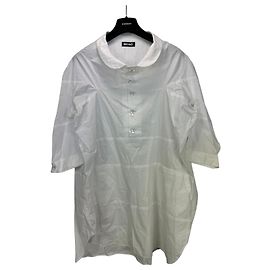 Autre Marque Miyao Oversized weißes Baumwollhemd Weiß
