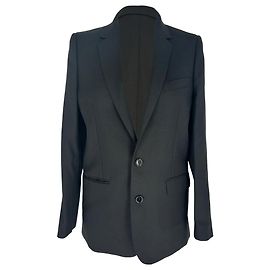 Céline Celine Single-Breasted Classic Blazer in Black Wool Black