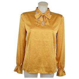 Camicetta Oscar de la Renta D'oro Giallo