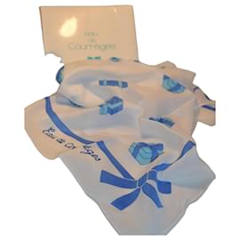Courreges Lenço Courrèges Branco Azul