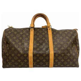 Louis Vuitton Keepall Monogram 50 Marrone