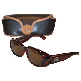 Occhiali da sole Fendi tartarugati Marrone