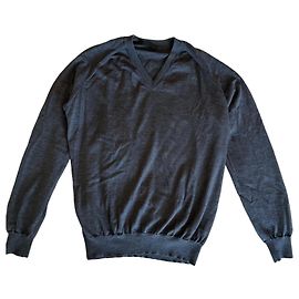 Suéter de cuello en V Prada Gris