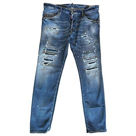 Jean Skater Dsquared2 en denim azul Azul