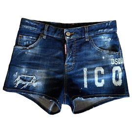 Short jeans azul feminino Dsquared2 Azul