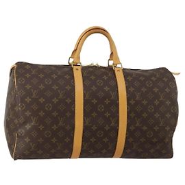 LOUIS VUITTON Bolsa Boston Monogram Keepall 50 M41426 LV Auth 189820V Monograma