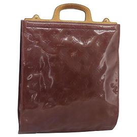 LOUIS VUITTON Sac à main Vernis Stanton Purple Viole M91079 LV Auth BA13989 Violet