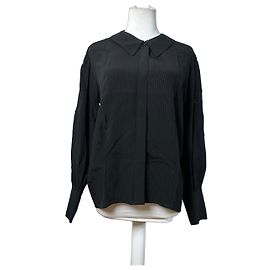 Vintage Dior Seidenbluse Schwarz M Schwarz