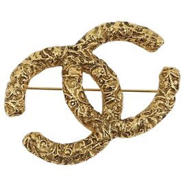 Spilla Lava CHANEL Metallo Tonalità Oro CC Auth BA14046V Altro