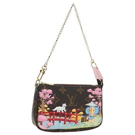 LOUIS VUITTON Monogram Vivienne Mini Pochette Accessoires M45905 Auth 190028SM Monogramma