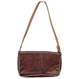 Borsa a tracolla Etro stampa Paisley Marrone Rosso Altro Verde
