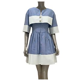 Chanel Blue Dress with Cape – Spring 2013 Collection – Sz. 36 Pre-owned Other