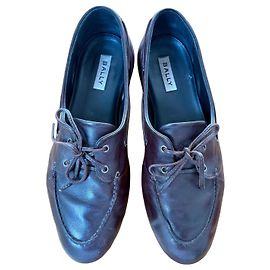 Bally Mocassins de couro marrom Goodyear Reversa Marrom