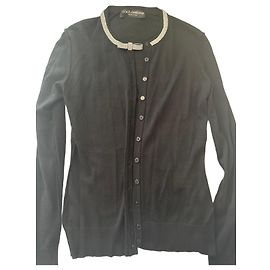 Dolce & Gabbana Cárdigan negro con strass Negro