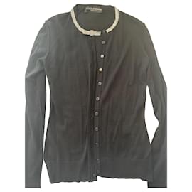 Dolce & Gabbana Cardigan schwarz mit Strass Schwarz