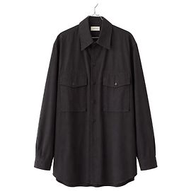 Lemaire Sobrecamisa de algodón Negro