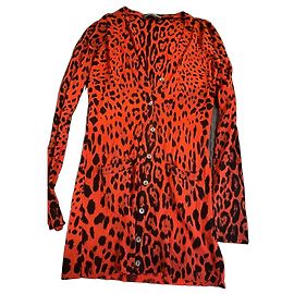Dolce & Gabbana Cardigan Imprimé Léopard Rouge Rouge Imprimé léopard