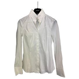 Camicia in misto cotone bianco Brunello Cucinelli Bianco