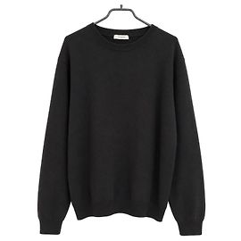 Lemaire Pull col rond en laine et polyamide - Noir Noir