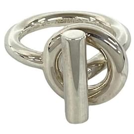 Hermès Anello Echappé Hermes Argento