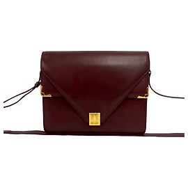 Borsa a tracolla in pelle Cartier Must Line Bordò