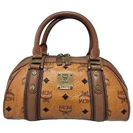 Sac Bowling MCM Visetos Marron Marron