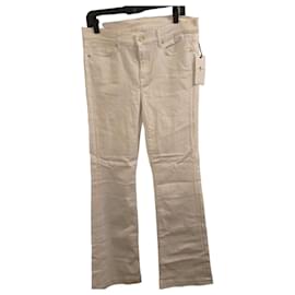 7 For All Mankind Vaqueros flare blancos Blanco