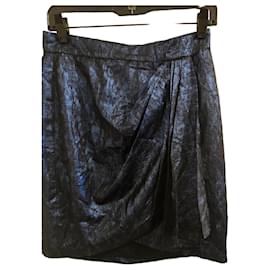 Matthew Williamson Jupe courte drapée bleue Bleu