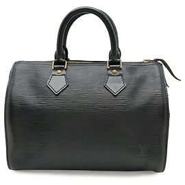 Borsa Louis Vuitton Epi Speedy 25 Nero