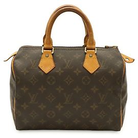 Louis Vuitton Monogram Speedy 25 Handtasche Braun