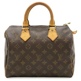 Sac à main Louis Vuitton Monogram Speedy 25 Marron
