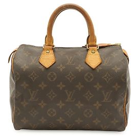 Louis Vuitton Monogram Speedy 25 Handtasche M41528 Braun