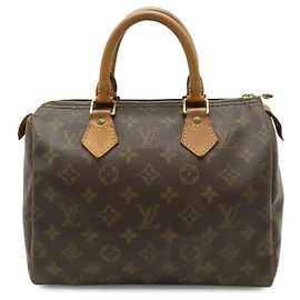 Sac à main Louis Vuitton Monogram Speedy 25 Marron