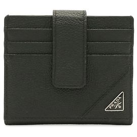 Tarjetero Triangle Prada Negro Blanco