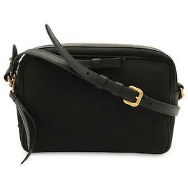 Prada Jacquard-Schultertasche Schwarz