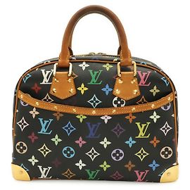 Louis Vuitton Monogram Multicolor Trouville Handbag Black Multiple colors Monogram