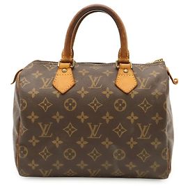 Sac à main Louis Vuitton Monogram Speedy 25 M41528 Marron