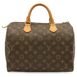 Sac à main Louis Vuitton Monogram Speedy 30 Marron