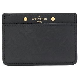 Louis Vuitton Monogram Empreinte Kartenetui Schwarz