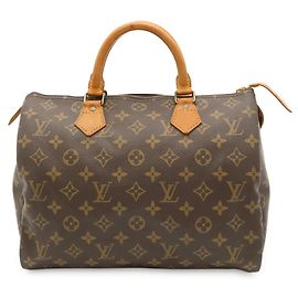 Sac à main Louis Vuitton Monogram Speedy 30 Marron