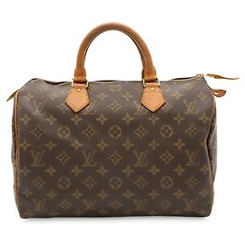Louis Vuitton Monogram Speedy 30 Handtasche M41526 Braun