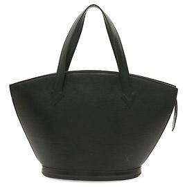 Sac cabas Louis Vuitton Epi Saint Jacques Noir