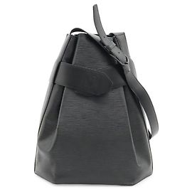 Borsa a Spalla Louis Vuitton Epi Sac Depaule Nero